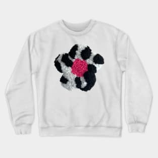 hand tufted cow flower Crewneck Sweatshirt